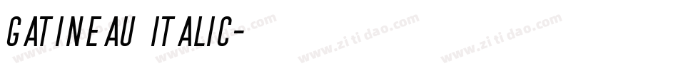 Gatineau Italic字体转换